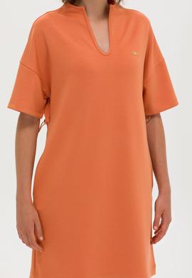 Kadın Kiremit Örme Elbise - 50263940036