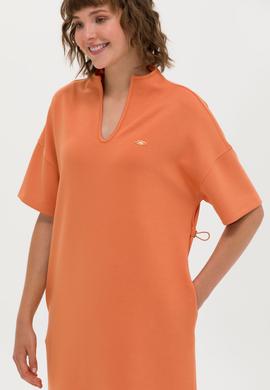 Kadın Kiremit Örme Elbise - 50263940036