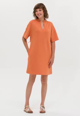 Kadın Kiremit Örme Elbise - 50263940036