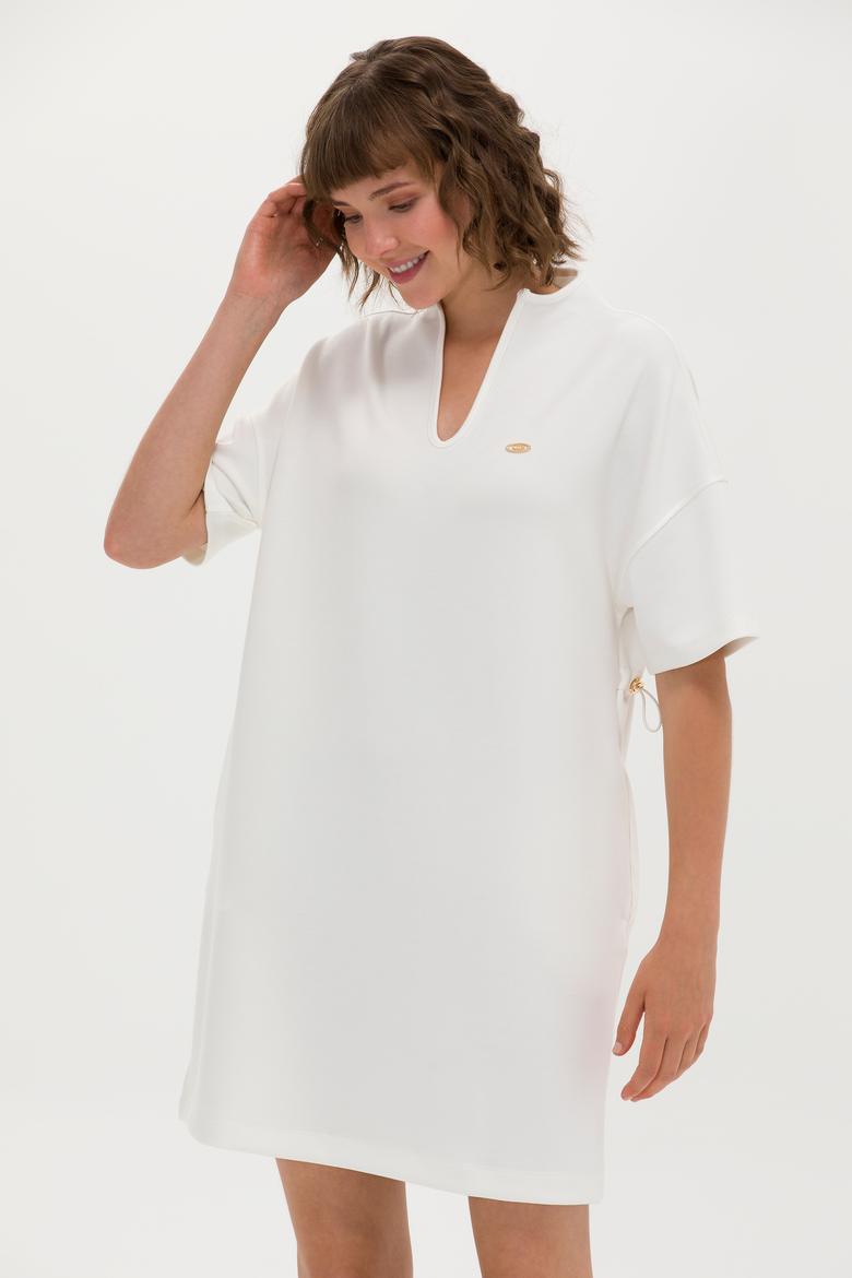 Kadın Krem Örme Elbise - 50263940043