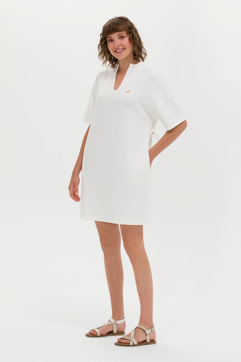 Kadın Krem Örme Elbise - 50263940043