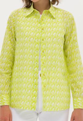 Kadın Neon Sarı Uzun Kollu Gömlek - 50264225010