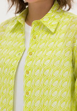 Kadın Neon Sarı Uzun Kollu Gömlek - 50264225010