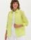 Kadın Neon Sarı Uzun Kollu Gömlek