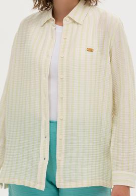 Kadın Su Yeşili Uzun Kollu Gömlek - 50264226003