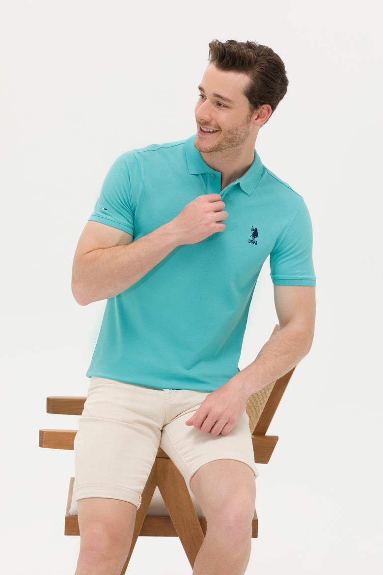 Erkek Mint Basic Polo Yaka Tişört