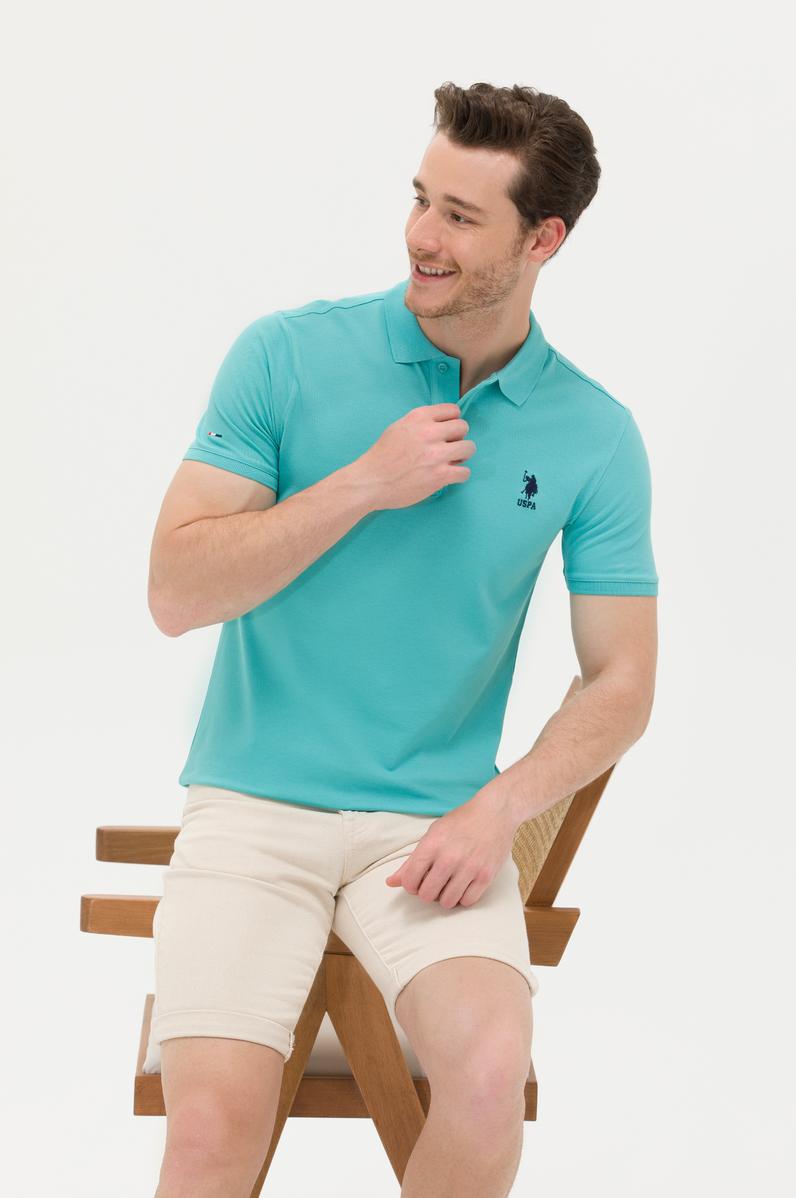 Erkek Mint Basic Polo Yaka Tişört