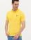 Erkek Koyu Sarı Basic Polo Yaka Tişört