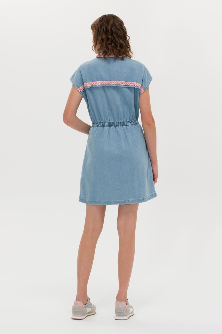 Kadın Mavi Jean Elbise - 50263052005