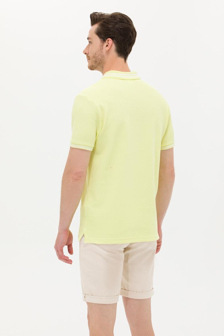 Erkek Açık Sarı Polo Yaka T-Shirt - 50263412048