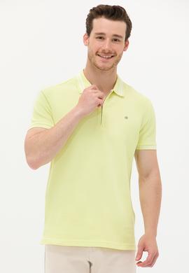 Erkek Açık Sarı Polo Yaka T-Shirt - 50263412048