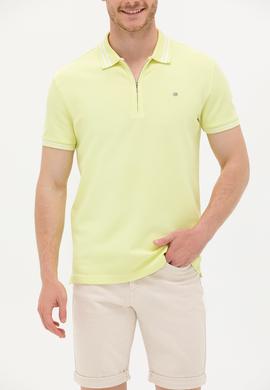 Erkek Açık Sarı Polo Yaka T-Shirt - 50263412048