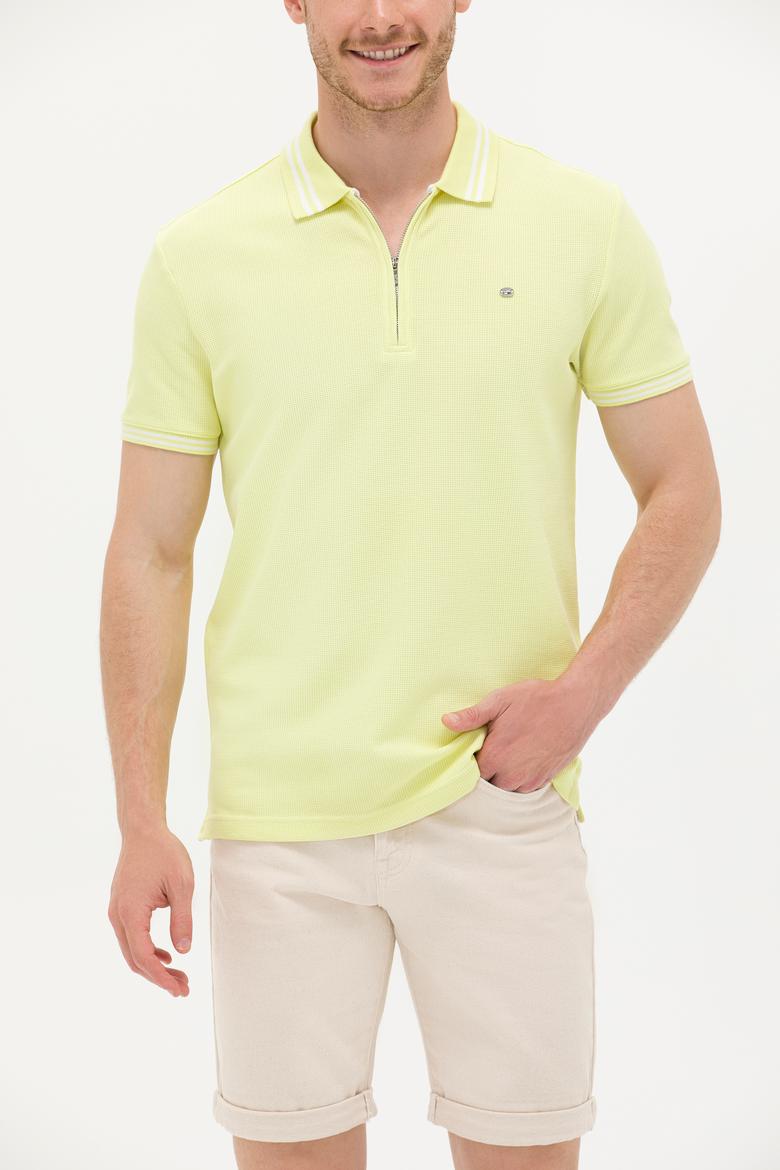 Erkek Açık Sarı Polo Yaka T-Shirt - 50263412048