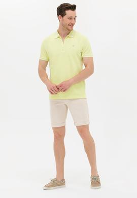 Erkek Açık Sarı Polo Yaka T-Shirt - 50263412048