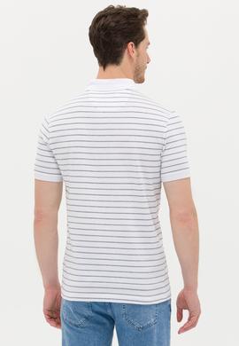 Erkek Beyaz Polo Yaka Tişört - 50263430007
