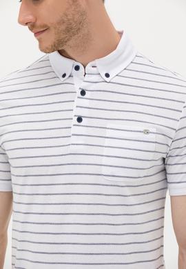 Erkek Beyaz Polo Yaka Tişört - 50263430007