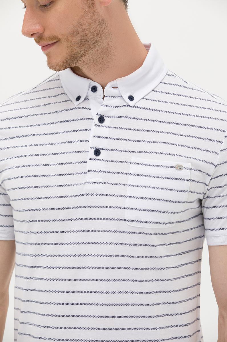 Erkek Beyaz Polo Yaka Tişört