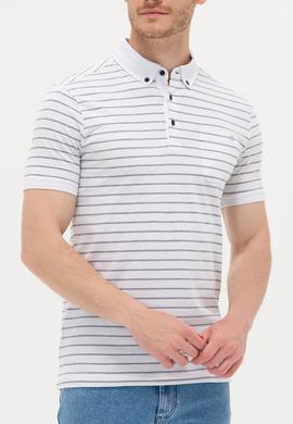 Erkek Beyaz Polo Yaka Tişört - 50263430007