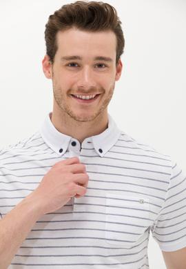 Erkek Beyaz Polo Yaka Tişört - 50263430007