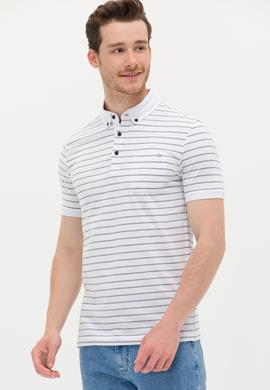 Erkek Beyaz Polo Yaka Tişört - 50263430007