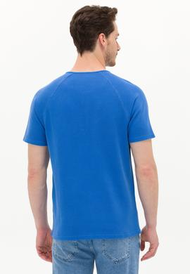 Erkek Saks Bisiklet Yaka Tişört - 50263495041