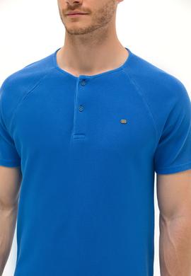 Erkek Saks Bisiklet Yaka Tişört - 50263495041