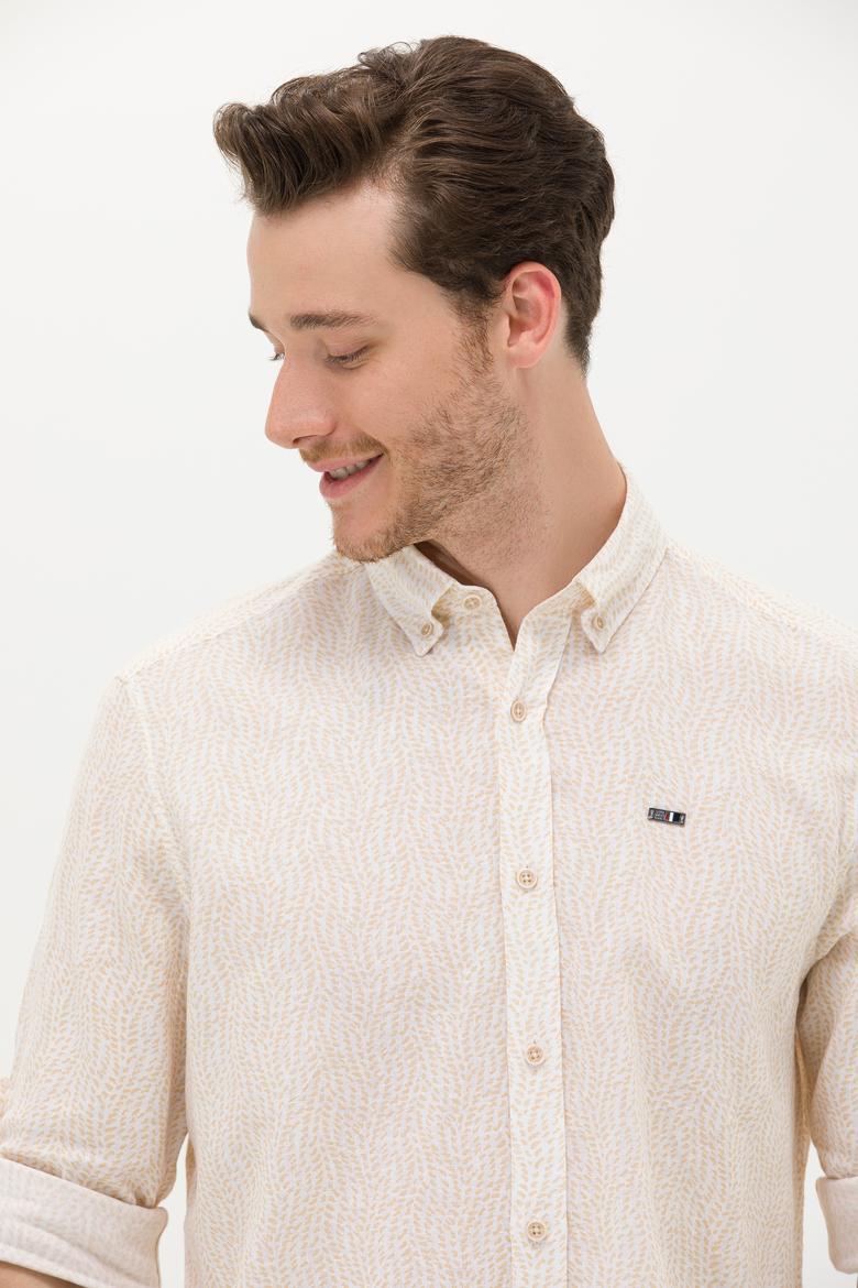 Erkek Taş Uzun Kollu Gömlek - 50264263015