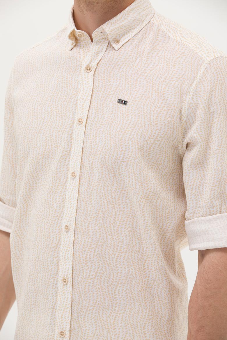 Erkek Taş Uzun Kollu Gömlek - 50264263015