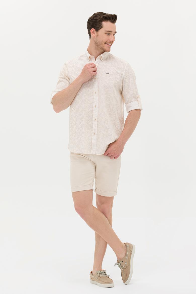 Erkek Taş Uzun Kollu Gömlek - 50264263015