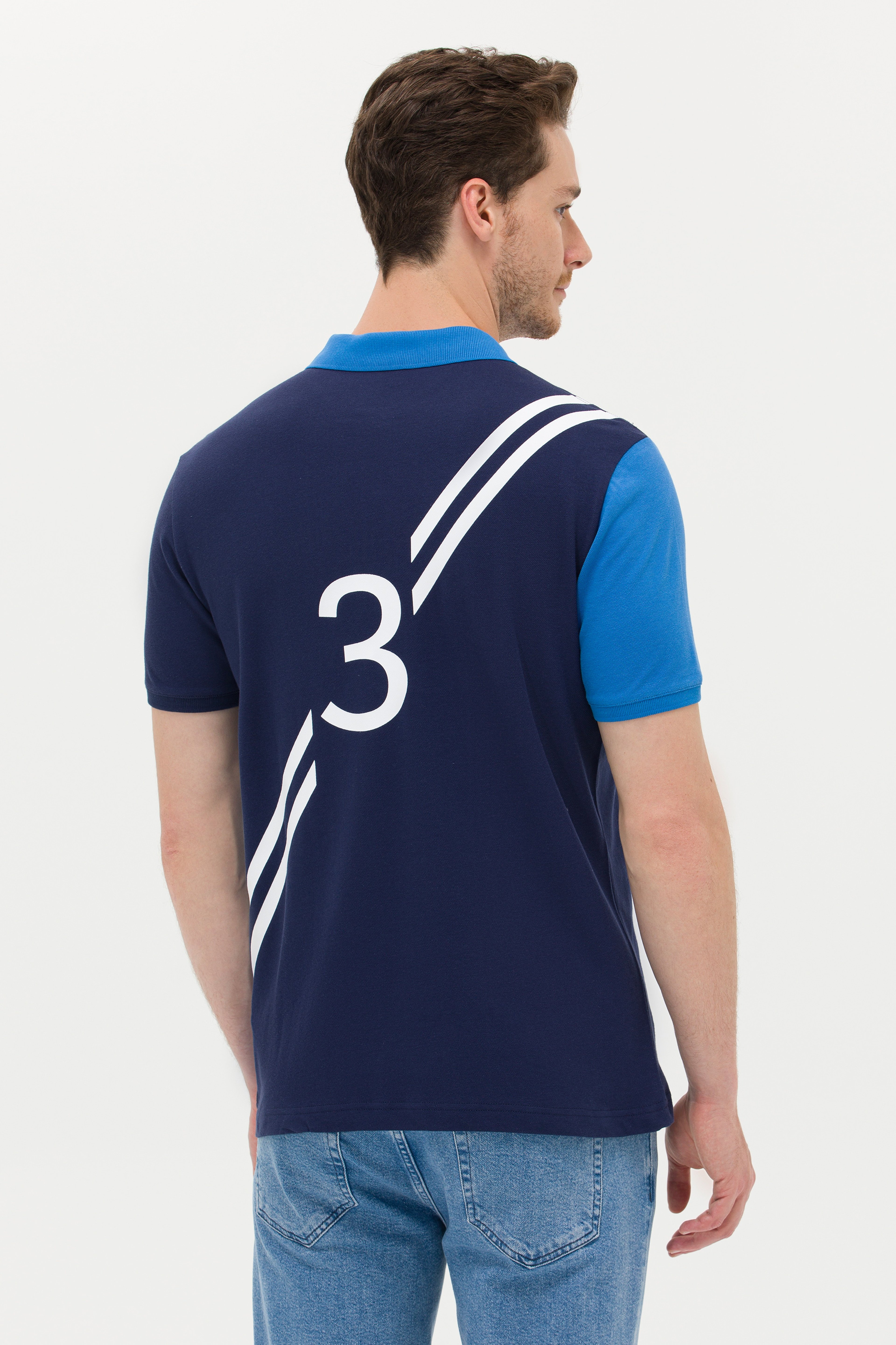 Erkek Lacivert Polo Yaka Tişört