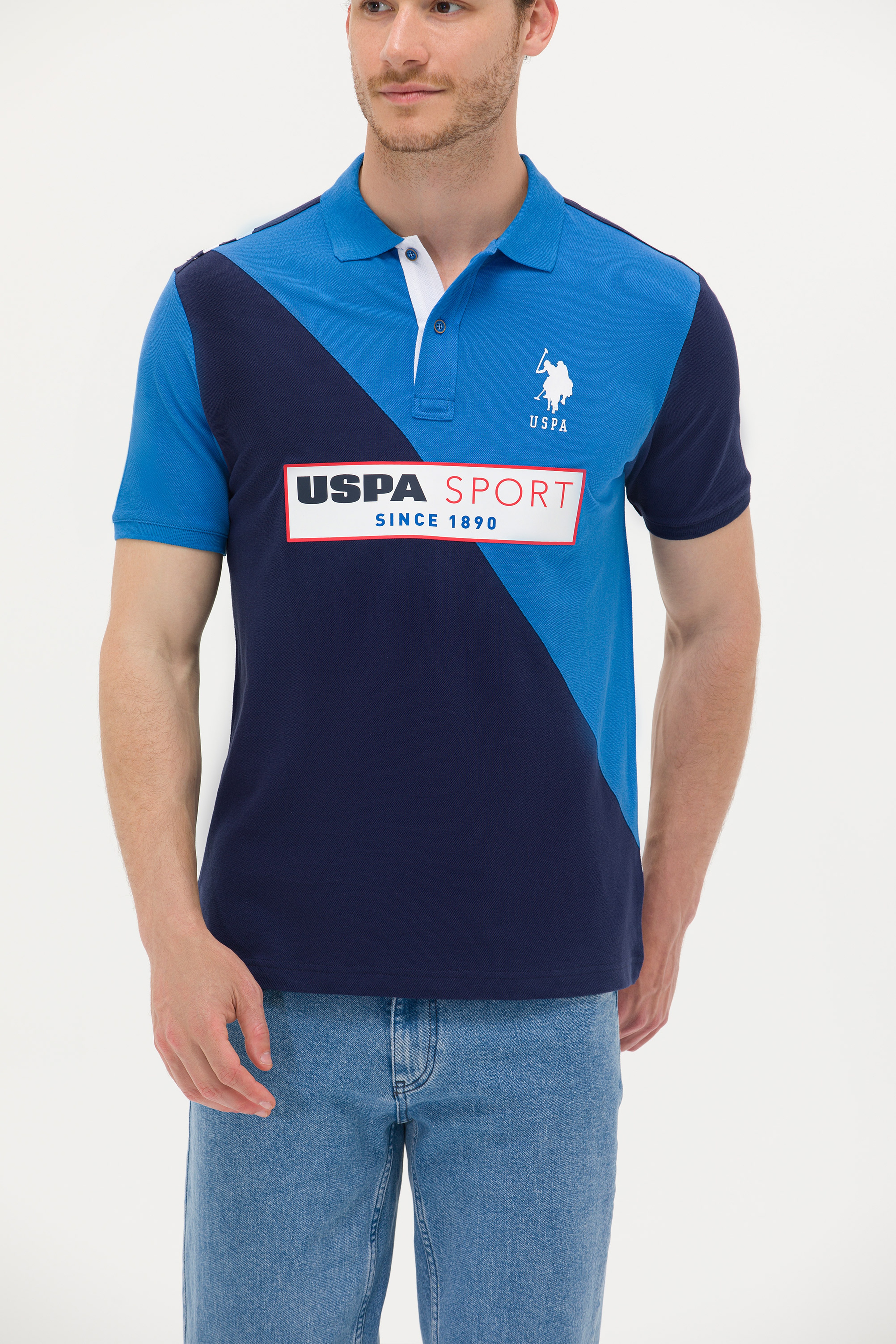 Erkek Lacivert Polo Yaka Tişört - Image 6