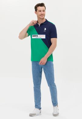 Erkek Yeşil Polo Yaka Tişört - 50263339026