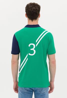 Erkek Yeşil Polo Yaka Tişört - 50263339026