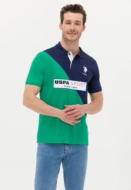 Erkek Yeşil Polo Yaka Tişört - 50263339026