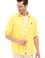 Erkek Sarı Keten Görünümlü Basic Gömlek
