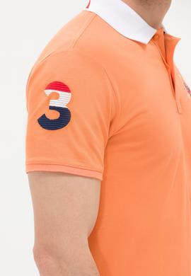 Erkek Turuncu Basic Polo Yaka Tişört - 50263005083