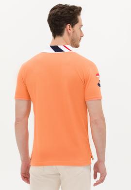Erkek Turuncu Basic Polo Yaka Tişört - 50263005083
