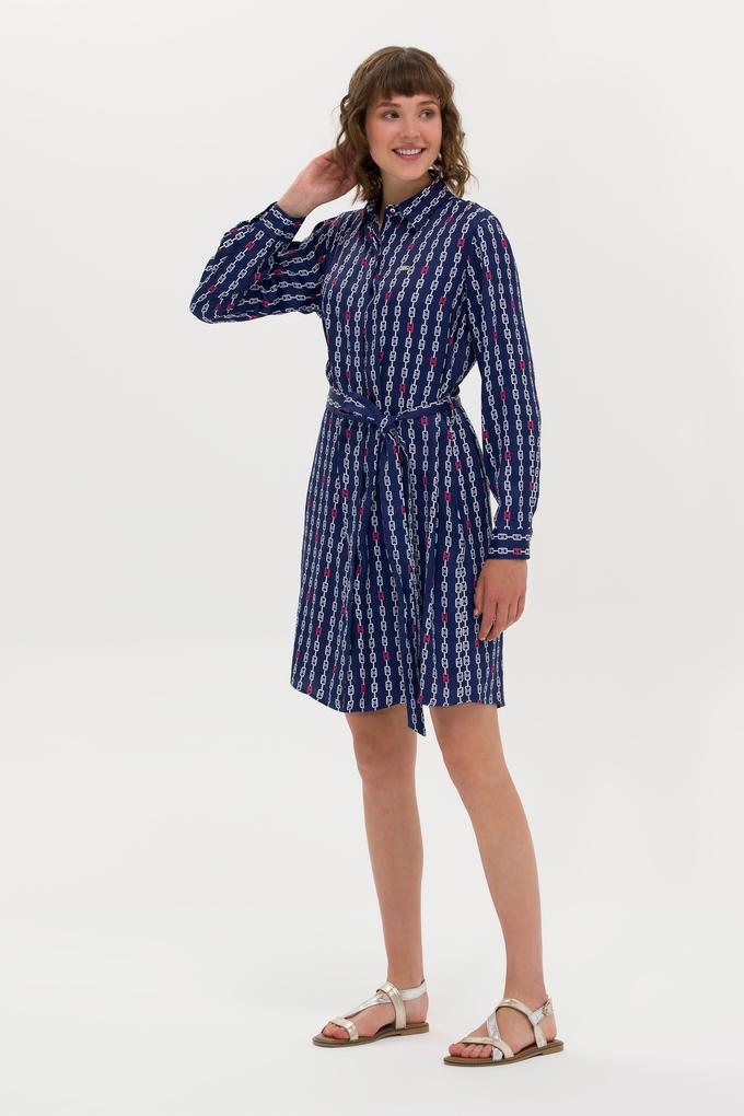 Kadın Lacivert Dokuma Elbise