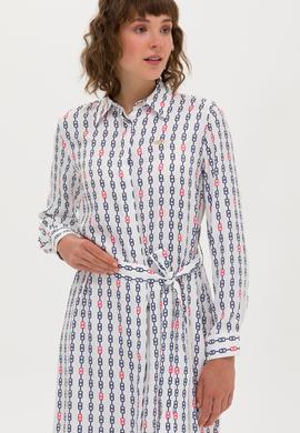 Kadın Beyaz Dokuma Elbise - 50269607012