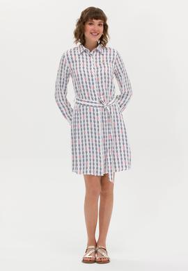 Kadın Beyaz Dokuma Elbise - 50269607012