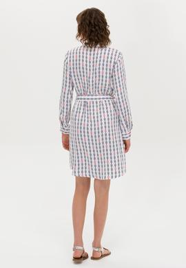 Kadın Beyaz Dokuma Elbise - 50269607012