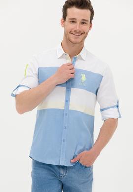 Erkek Saks Uzun Kollu Gömlek - 50264085026