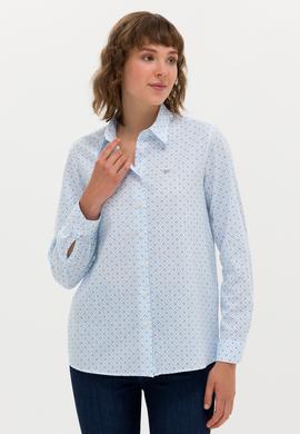 Kadın Mavi Uzun Kollu Gömlek - 50264292011