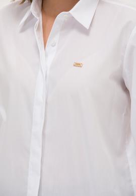 Kadın Beyaz Uzun Kollu Gömlek - 50266558014