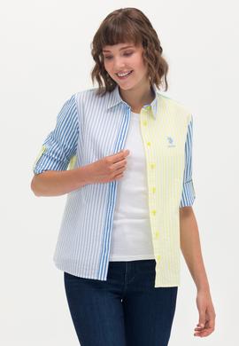 Kadın Neon Sarı Uzun Kollu Gömlek - 50264328006