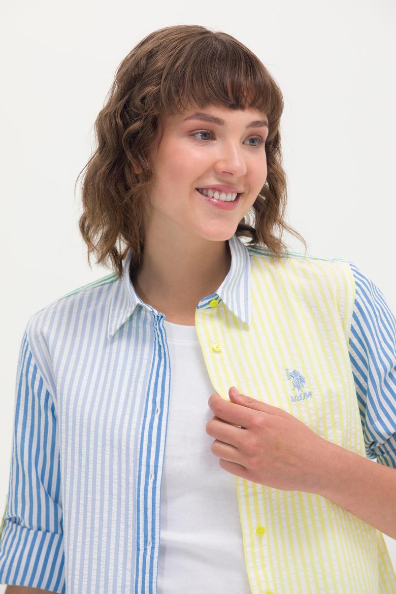 Kadın Neon Sarı Uzun Kollu Gömlek - 50264328006