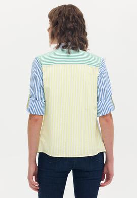 Kadın Neon Sarı Uzun Kollu Gömlek - 50264328006