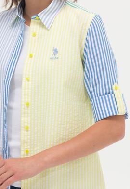 Kadın Neon Sarı Uzun Kollu Gömlek - 50264328006