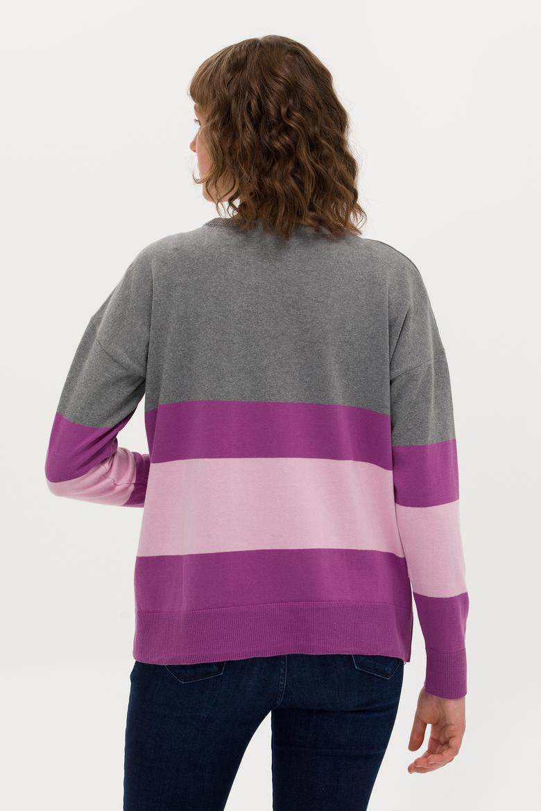 Kadın Gri Melanj Kazak - 50252042045