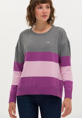 Kadın Gri Melanj Kazak - 50252042045